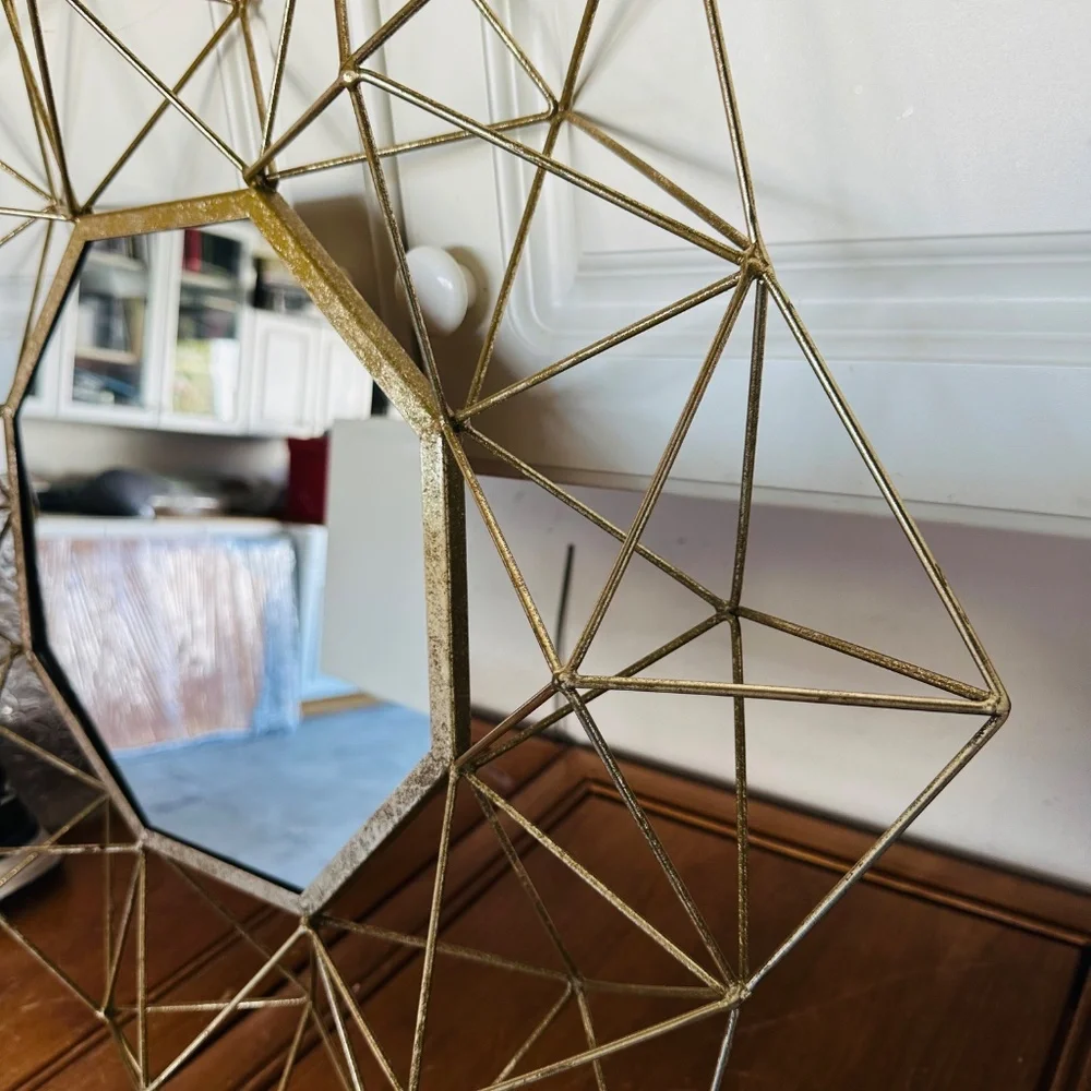 Golden star mirror